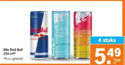 Albert Heijn Alle Red Bull aanbieding