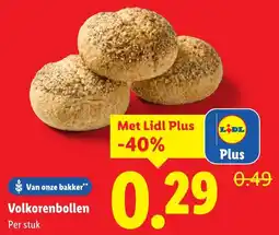 Lidl Volkorenbollen aanbieding