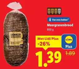 Lidl Meergranenbrood aanbieding