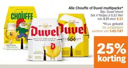 Albert Heijn Alle Chouffe of Duvel multipacks aanbieding