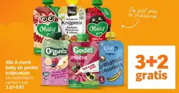 Albert Heijn Alle A-merk baby en peuter knijpzakjes aanbieding
