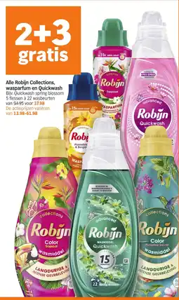 Albert Heijn Alle Robijn Collections, wasparfum en Quickwash aanbieding