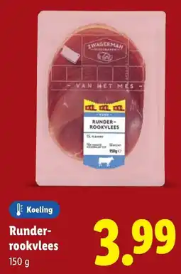 Lidl Runder Rookvlees aanbieding