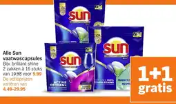Albert Heijn Alle Sun vaatwascapsules aanbieding