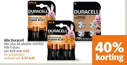 Albert Heijn Alle Duracell aanbieding