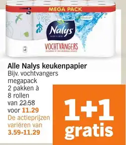 Albert Heijn Alle Nalys keukenpapier aanbieding