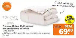 Albert Heijn Premium All-Year 15/85 dekbed met eendendons en veren aanbieding