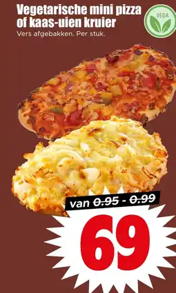 Dirk Vegetarische mini pizza of kaas uien kruier aanbieding