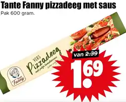Dirk Tante Fanny pizzadeeg met saus aanbieding
