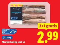 Lidl Maatjesharing met ui aanbieding