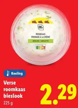 Lidl Verse Roomkaas Bieslook aanbieding