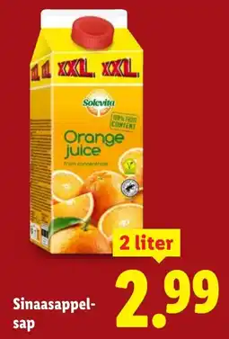 Lidl Sinaasappel Sap aanbieding