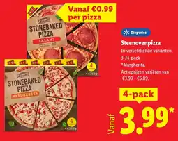 Lidl Steenovenpizza aanbieding