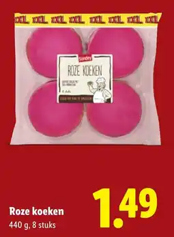 Lidl Roze koeken aanbieding