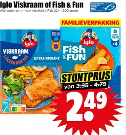 Dirk Iglo Viskraam of Fish & Fun aanbieding