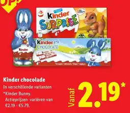Lidl Kinder Chocolade aanbieding