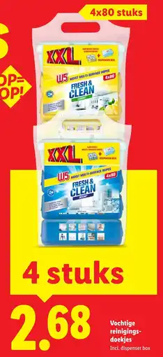 Lidl Vochtige Reinigingsdoekjes aanbieding