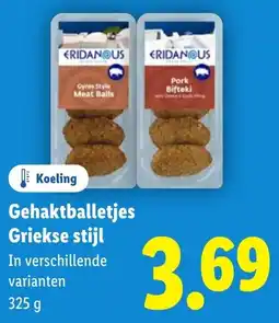 Lidl Gehaktballetjes Griekse Stijl aanbieding