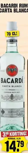 Dirk Bacardi rum carta blanca aanbieding