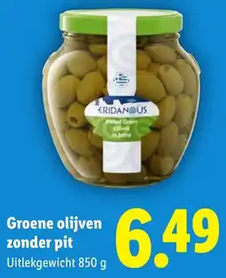 Lidl Groene Olijven Zonder Pit aanbieding