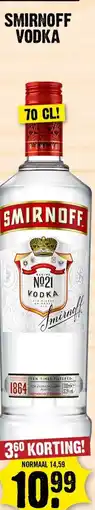 Dirk Smirnoff Vodka aanbieding