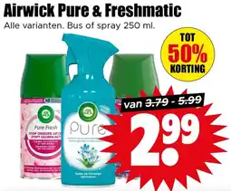 Dirk Airwick Pure & Freshmatic aanbieding