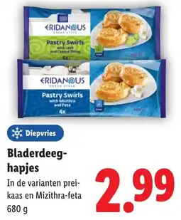 Lidl Bladerdeeghapjes aanbieding