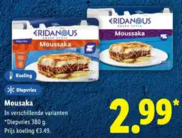 Lidl Mousaka aanbieding