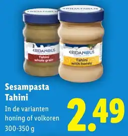 Lidl Sesampasta Tahini aanbieding
