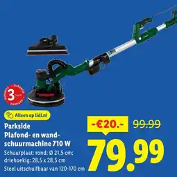 Lidl Parkside Plafond- en wand- schuurmachine aanbieding