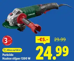 Lidl Parkside Haakse slijper aanbieding