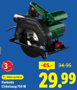 Lidl Parkside Cirkelzaag aanbieding