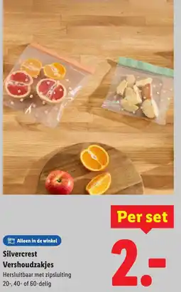 Lidl Silvercrest Vershoudzakjes aanbieding
