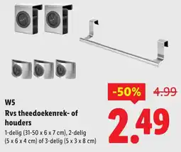 Lidl W5 Rvs Theedoekenrek of Houders aanbieding