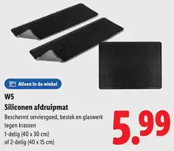 Lidl W5 Siliconen afdruipmat aanbieding