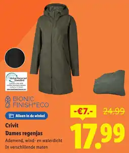 Lidl Crivit Dames Regenjas aanbieding