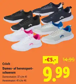 Lidl Crivit Dames of Heren Sport Schoenen aanbieding