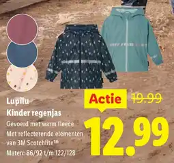 Lidl Lupilu Kinder regenjas aanbieding