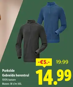 Lidl Parkside Gebreide herentrui aanbieding