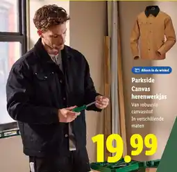 Lidl Parkside Canvas herenwerkjas aanbieding