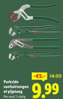 Lidl Parkside sanitairtangen of pijptang aanbieding