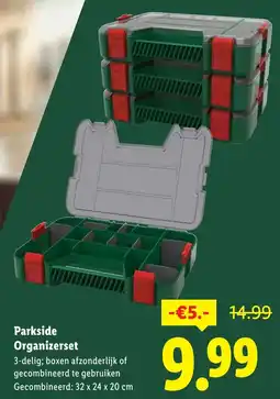 Lidl Parkside Organizerset aanbieding