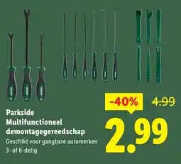 Lidl Parkside Multifunctioneel demontagegereedschap aanbieding