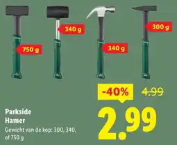 Lidl Parkside Hamer aanbieding