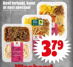 Dirk Beef teriyaki, bami of nasi speciaal aanbieding