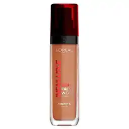 Kruidvat L'Oréal Paris Infaillible 365 Deep Gold SPF25 32H Fresh Wear Foundation aanbieding
