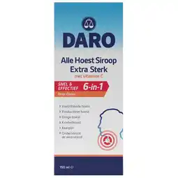 Kruidvat Daro Extra Sterk Alle Hoest Siroop met Vitamine C aanbieding