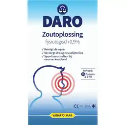 Kruidvat Daro Fysiologische Zoutoplossing 0,9% aanbieding