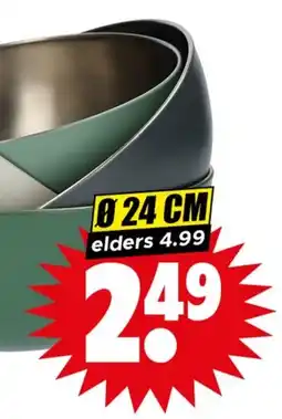 Dirk RVS Schaal aanbieding