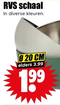 Dirk RVS Schaal aanbieding